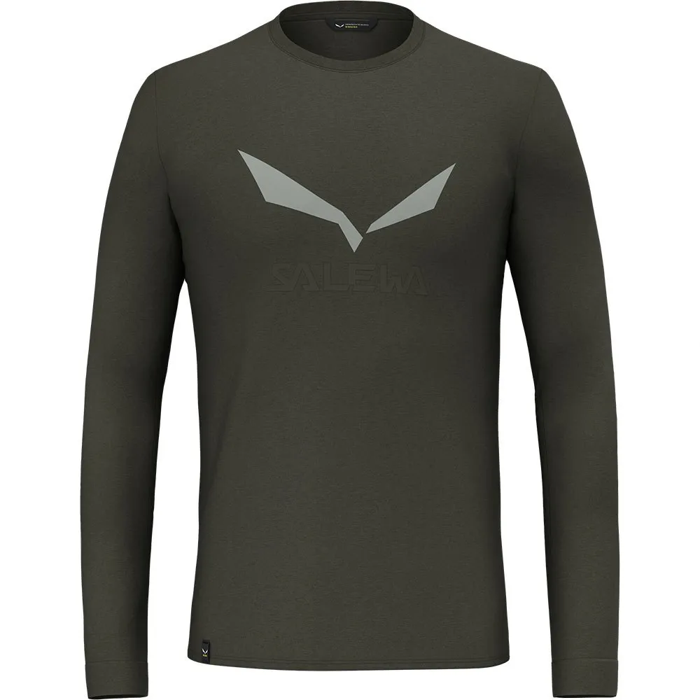Salewa Solidlogo Dryton Langarmet T-skjorte