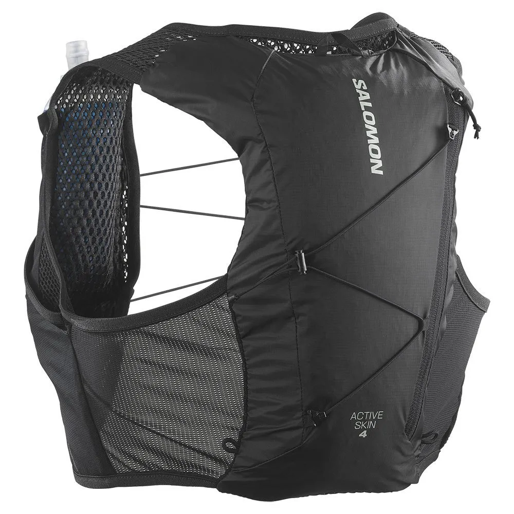 Salomon Active Skin 4 Set Hydreringsvest Refurbished, Black / metal, S Salomon Active Skin 4 Set Hydreringsvest Refurbished, Black / metal, S