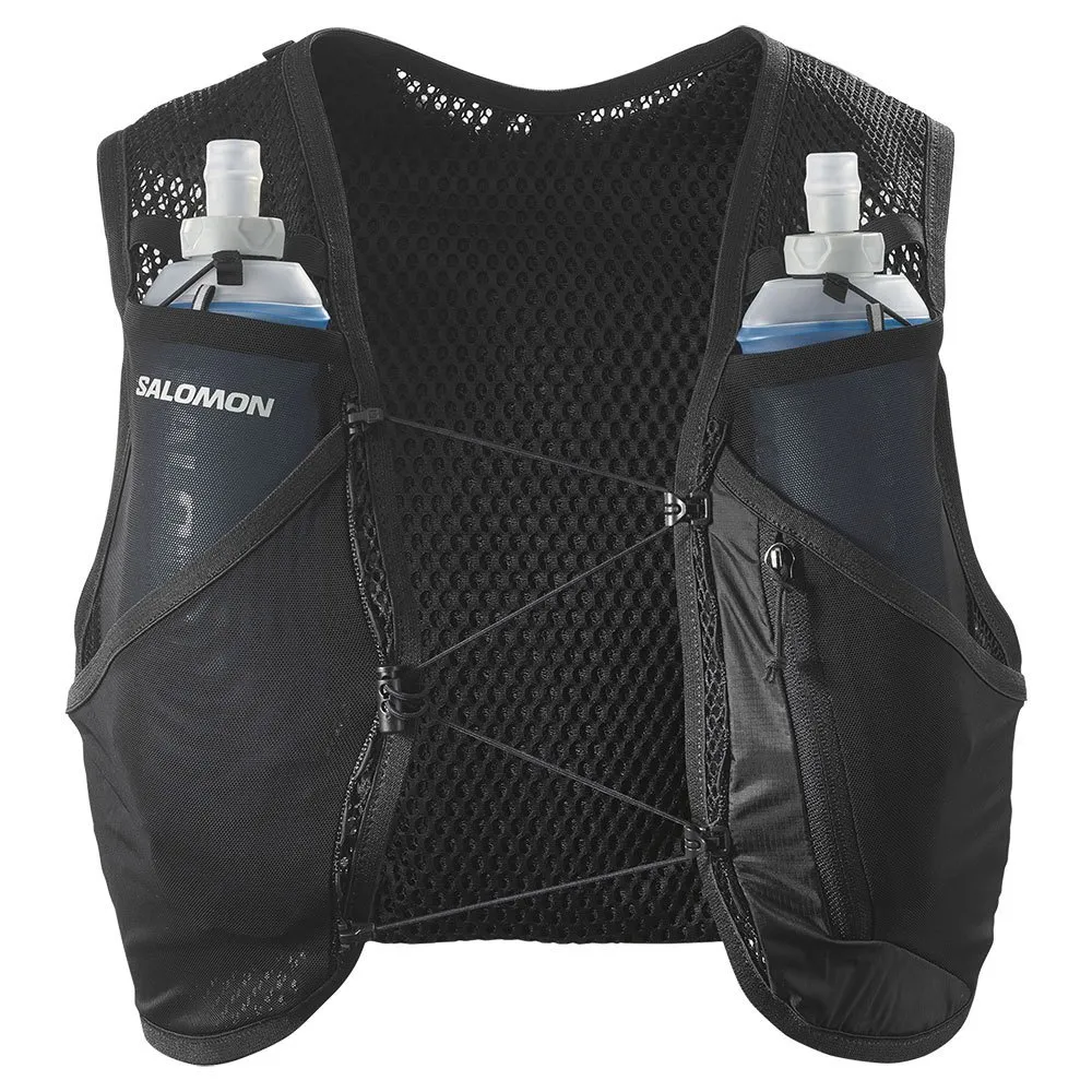 Salomon Active Skin 4 Set Hydreringsvest Refurbished, Black / metal, S Salomon Active Skin 4 Set Hydreringsvest Refurbished, Black / metal, S