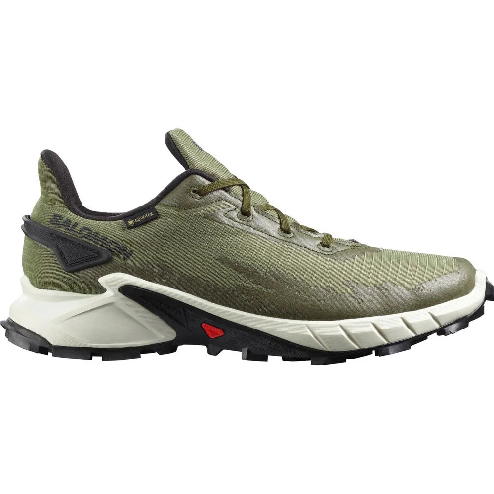 Salomon Alphacross 4 Goretex Trailsko Refurbished, Deep lichen green / vanilla ice / olive night