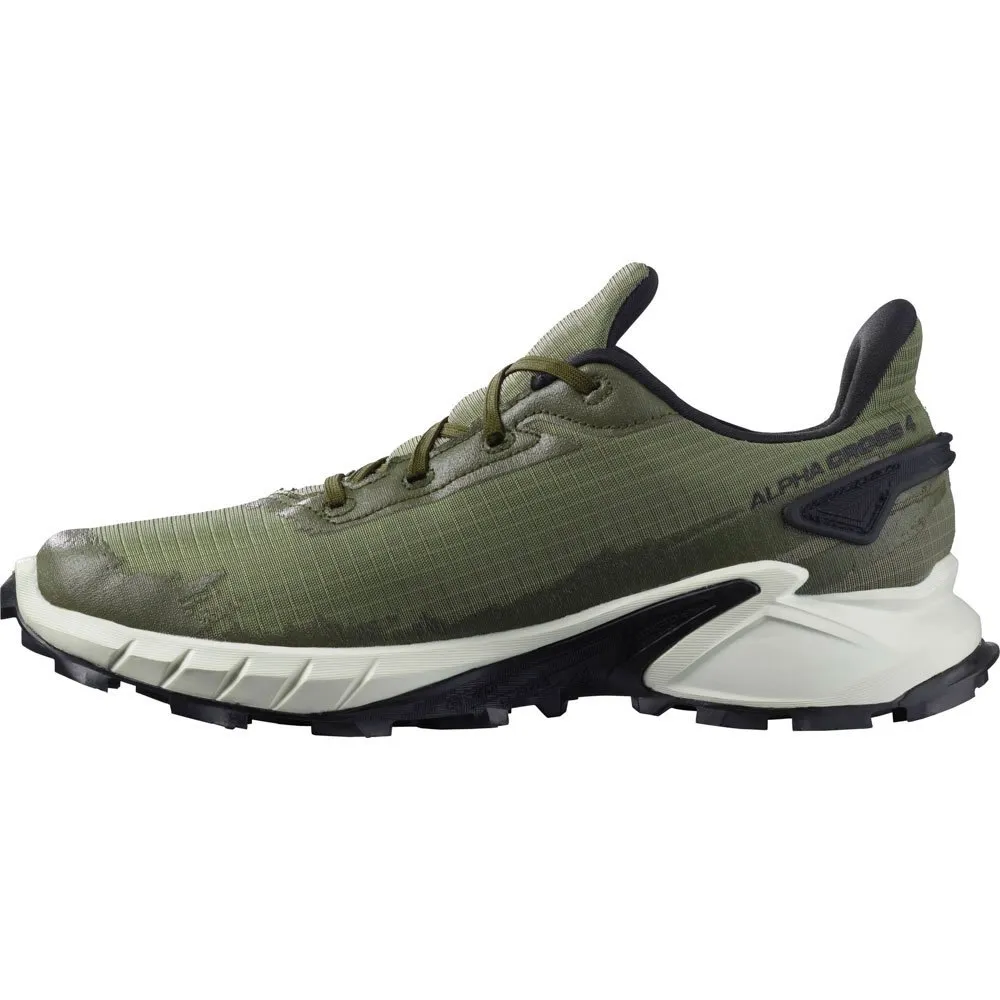 Salomon Alphacross 4 Goretex Trailsko Refurbished, Deep lichen green / vanilla ice / olive night