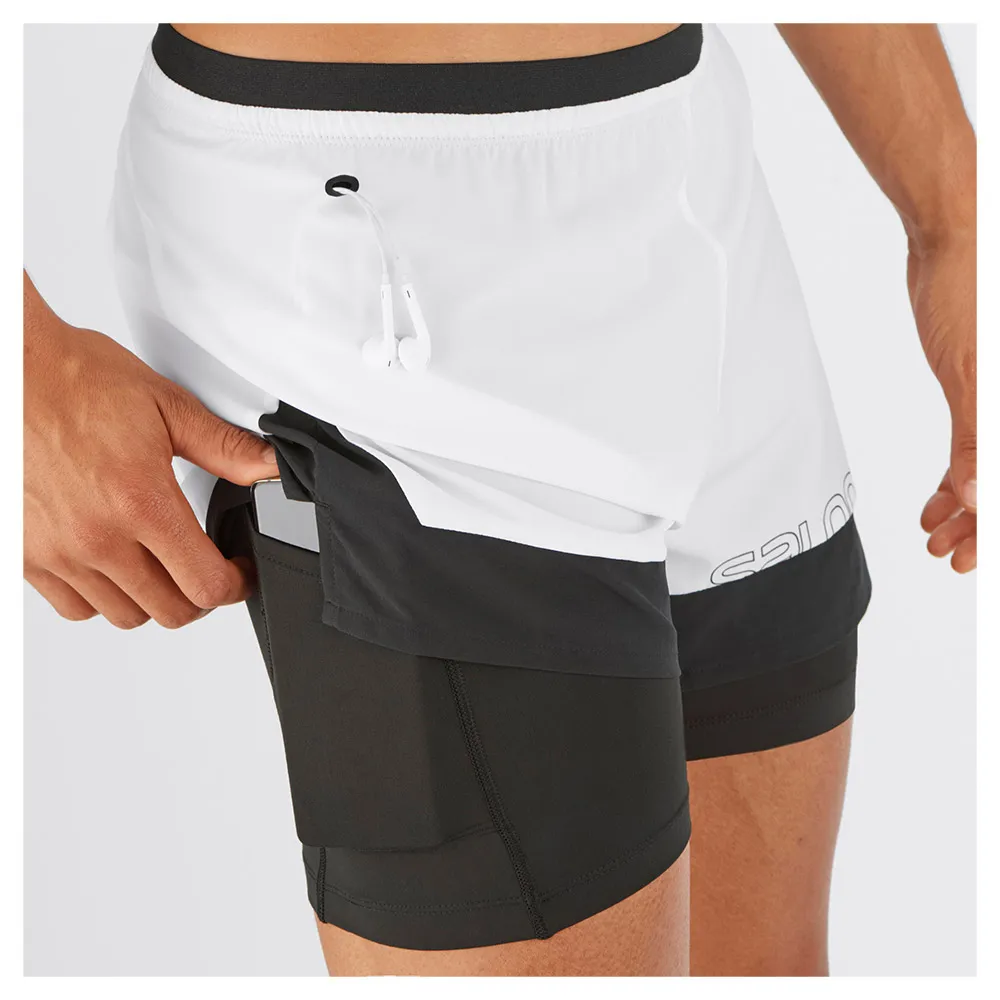 Salomon Cross 2in1 Shorts male, Black / white