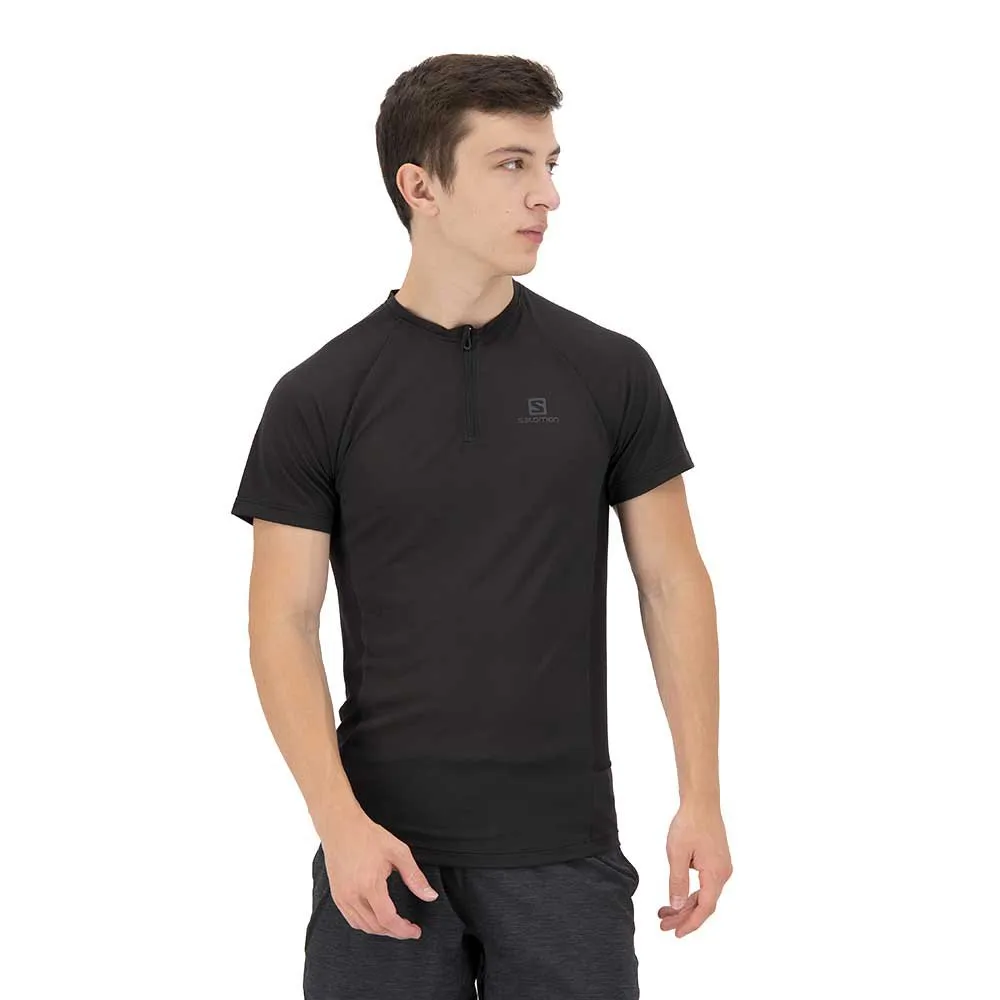 Salomon Cross Rebel Kortarmet T-skjorte male, Black
