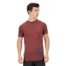 Salomon Cross Run Graphic Kortarmet T-skjorte male, Cabernet / dark denim / heather