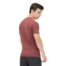 Salomon Cross Run Graphic Kortarmet T-skjorte male, Cabernet / dark denim / heather