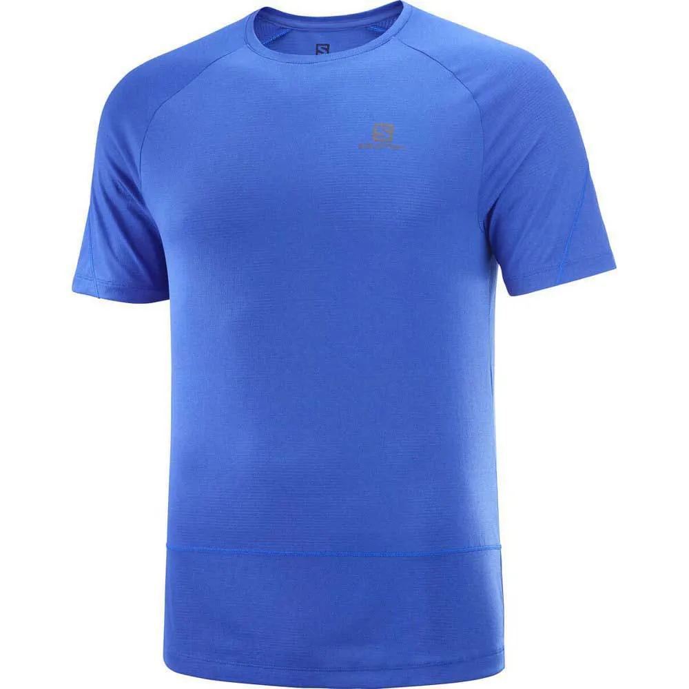 Salomon Cross Run Kortarmet T-skjorte male, Nautical blue