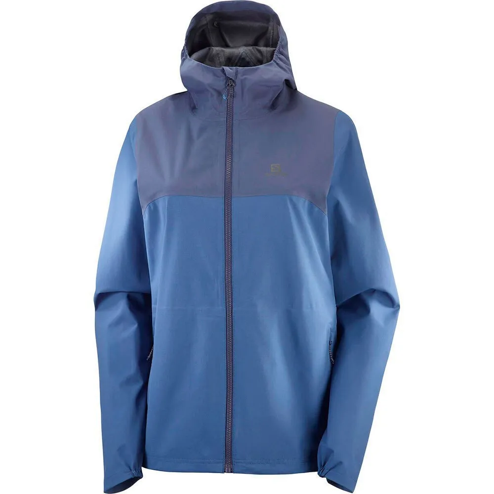 Salomon Essential Wp 2.5l Jakke, Mood indigo / dark denim Salomon Essential Wp 2.5l Jakke, Mood indigo / dark denim