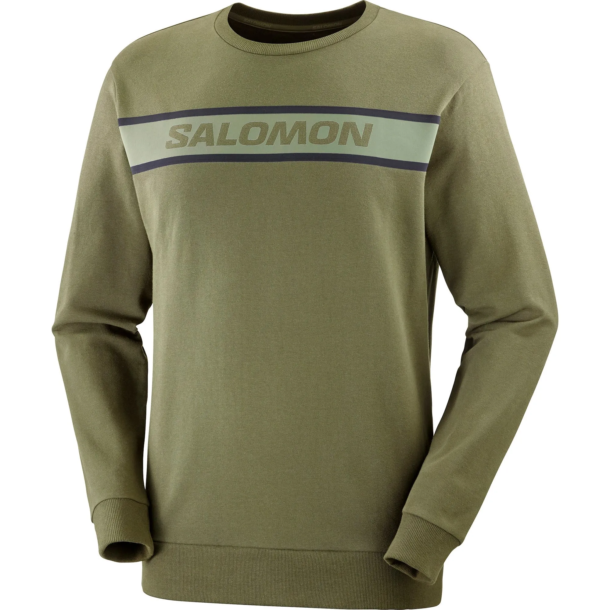 Salomon Men's Essential Crew Neck, Forest night/grape leaf Salomon Men's Essential Crew Neck, Forest night/grape leaf