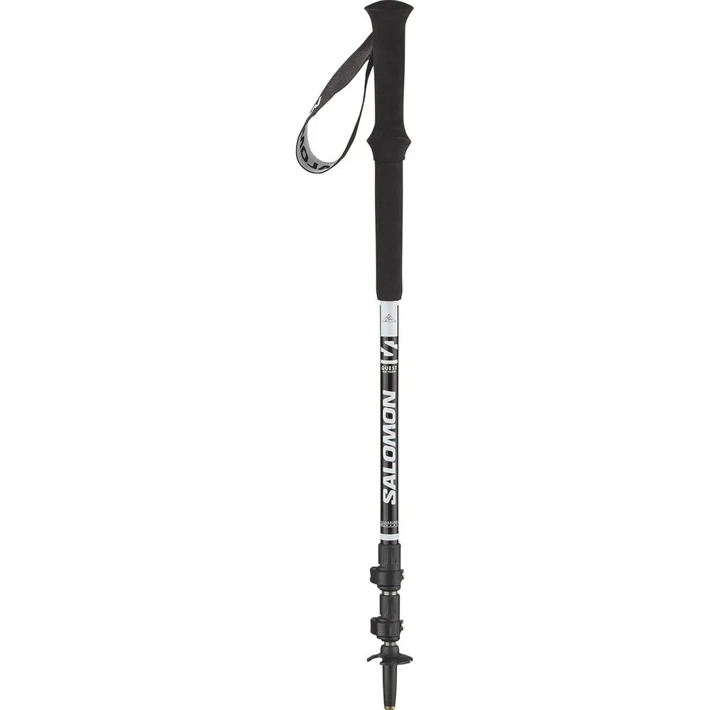 Salomon Quest Alu Vario Spaserstokker, Black, 100-140cm Salomon Quest Alu Vario Spaserstokker, Black, 100-140cm