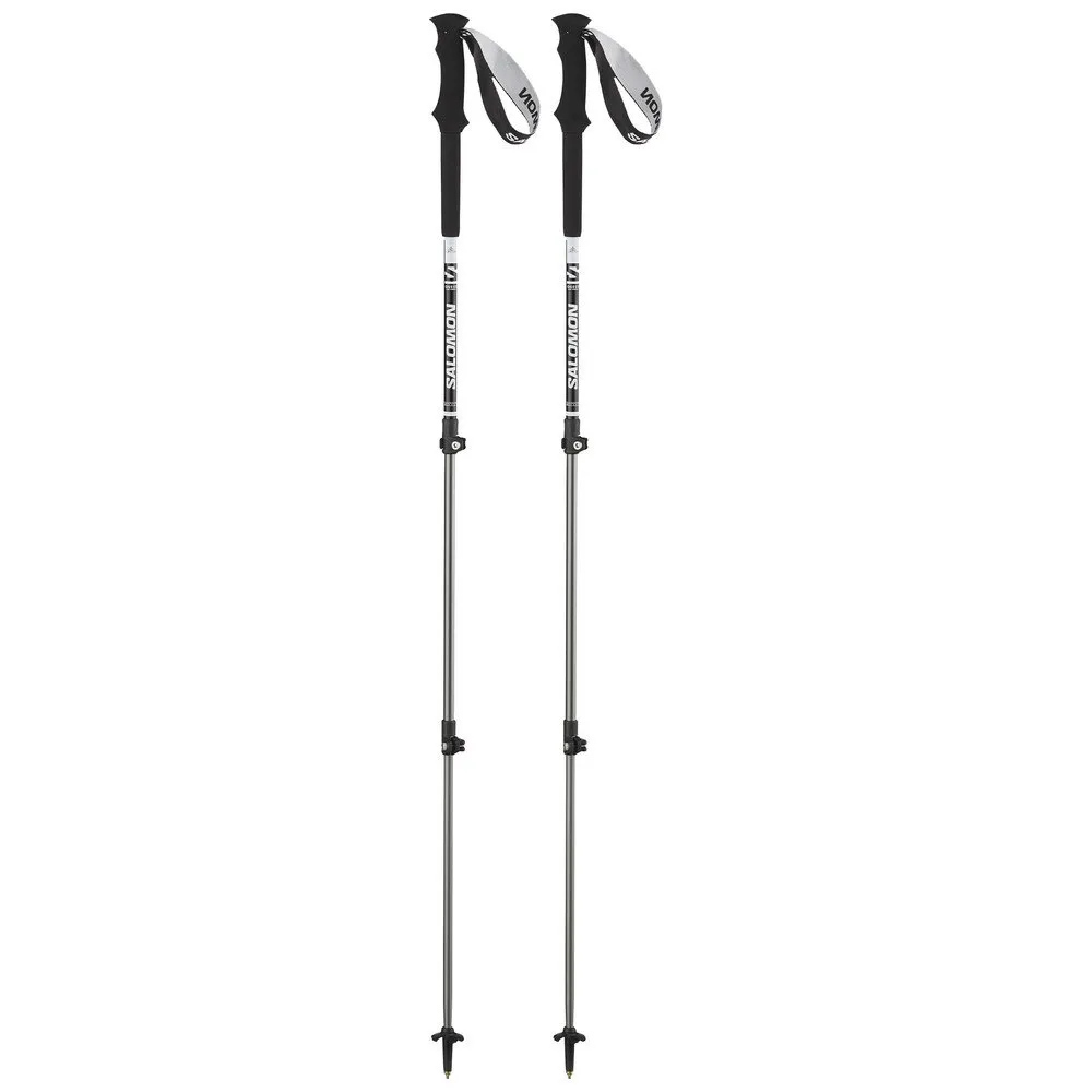 Salomon Quest Alu Vario Spaserstokker, Black, 100-140cm Salomon Quest Alu Vario Spaserstokker, Black, 100-140cm