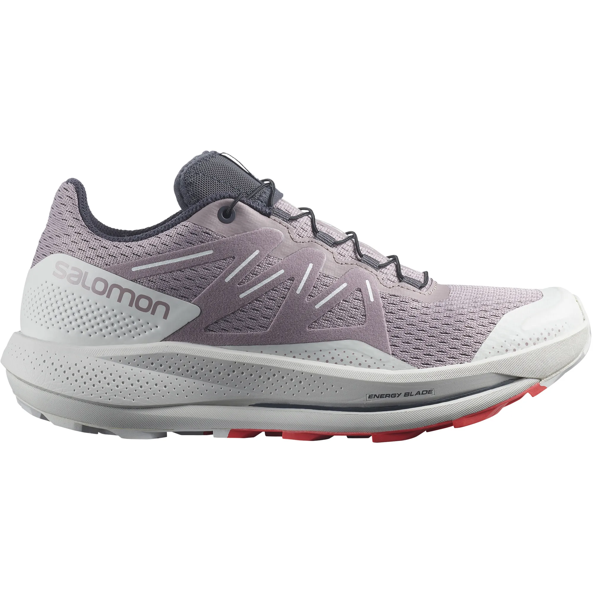 Salomon Women's Pulsar Trail, Quail/lunar rock/poppy red