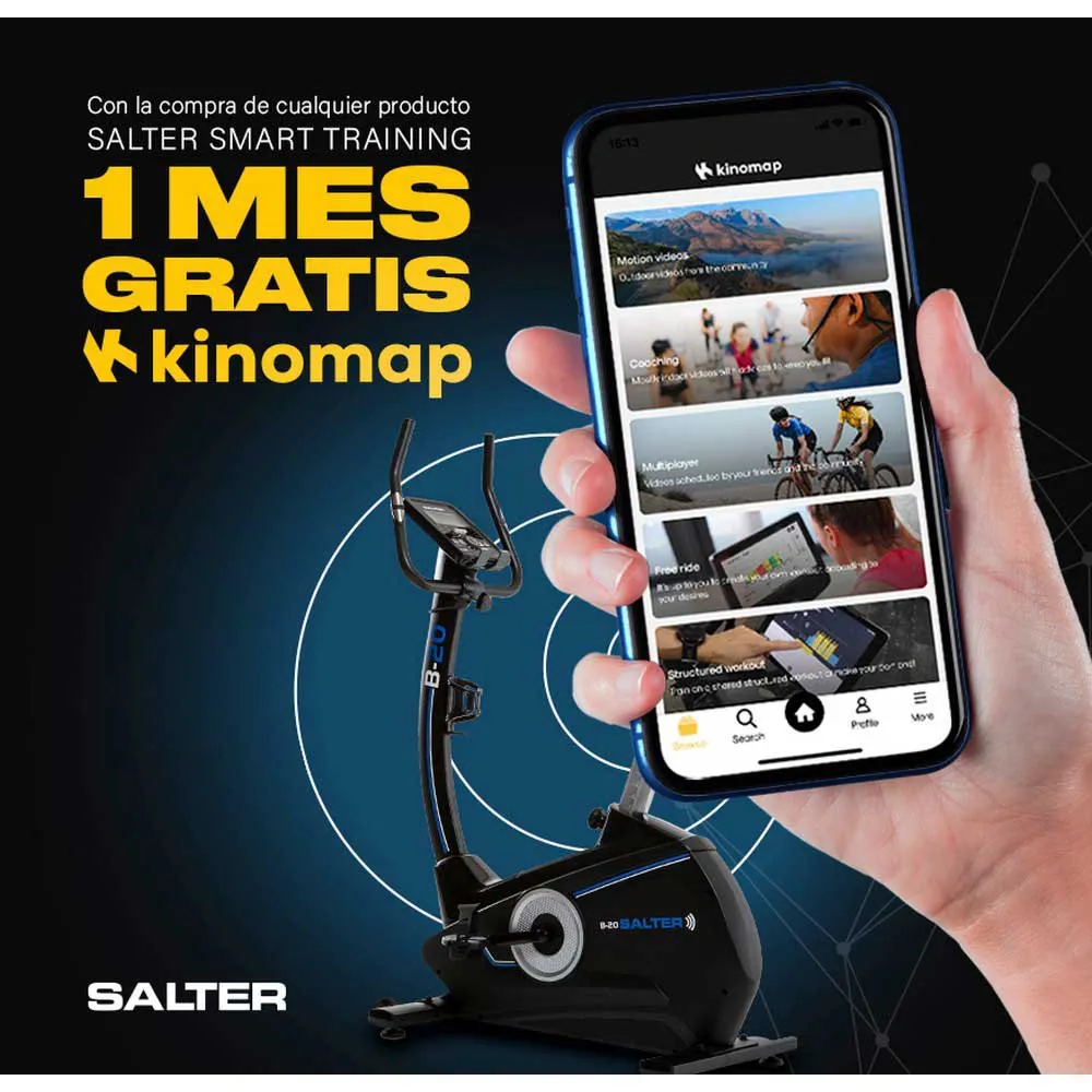 Salter B-20 Treningssykkel, Black / blue, One Size Salter B-20 Treningssykkel, Black / blue, One Size
