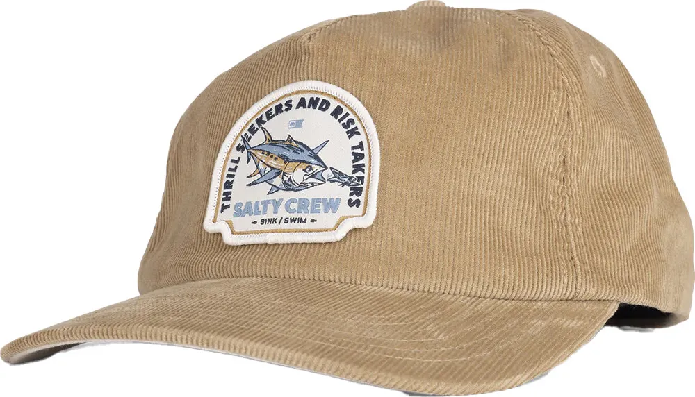 Salty Crew Men's Chaser Cord 5 Panel, Straw