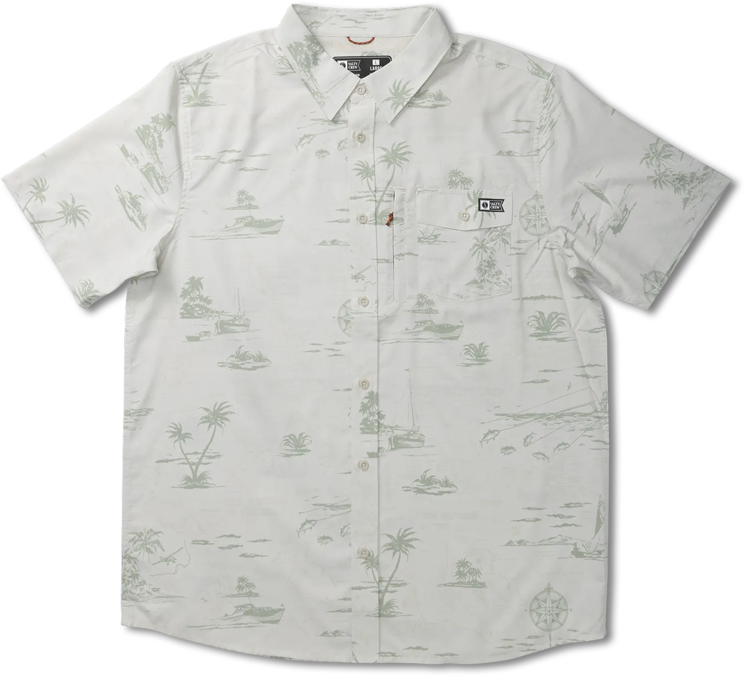 Salty Crew Men's Seafarer S/S Tech Woven
