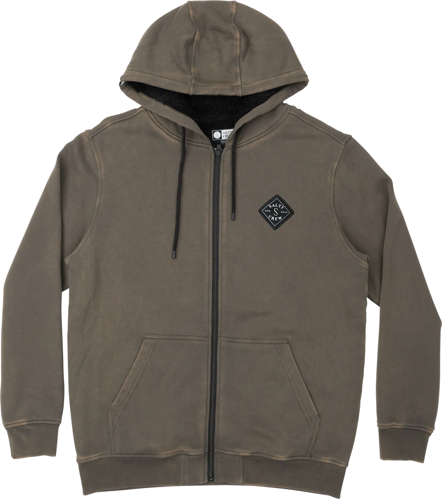 Salty Crew Men's Shelter Sherpa Fleece, Tar