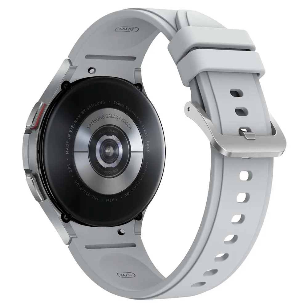 Samsung Galaxy Watch 4 Classic Bt Smartklokke 46 Mm, Silver Samsung Galaxy Watch 4 Classic Bt Smartklokke 46 Mm, Silver