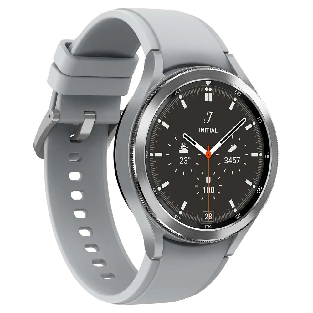 Samsung Galaxy Watch 4 Classic Bt Smartklokke 46 Mm, Silver Samsung Galaxy Watch 4 Classic Bt Smartklokke 46 Mm, Silver