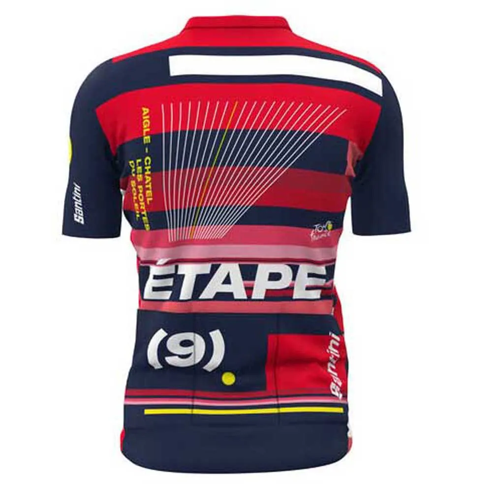 Santini Aigle Tour De Fance Official Kort Ermet Trøye, Print Santini Aigle Tour De Fance Official Kort Ermet Trøye, Print