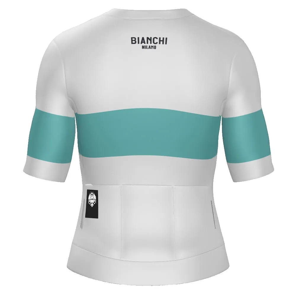 Santini Bianchi Milano Race 2025 Kort Ermet Trøye