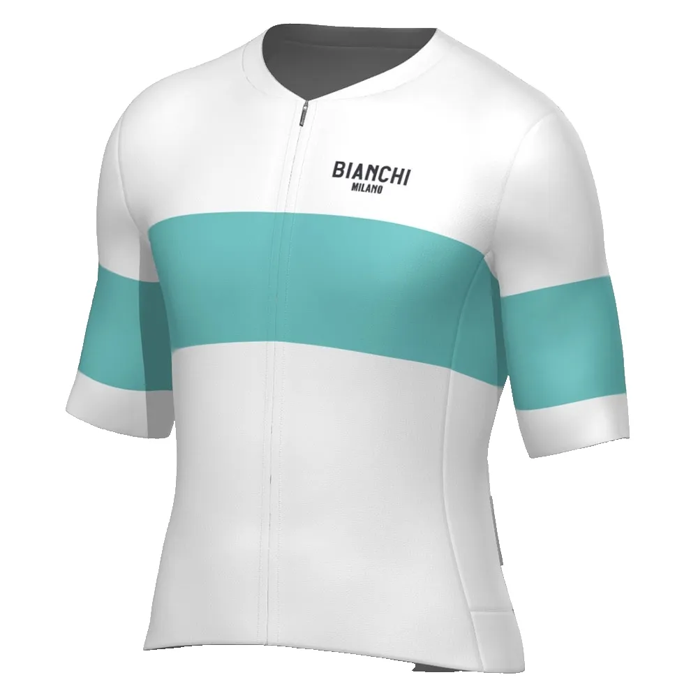Santini Bianchi Milano Race 2025 Kort Ermet Trøye