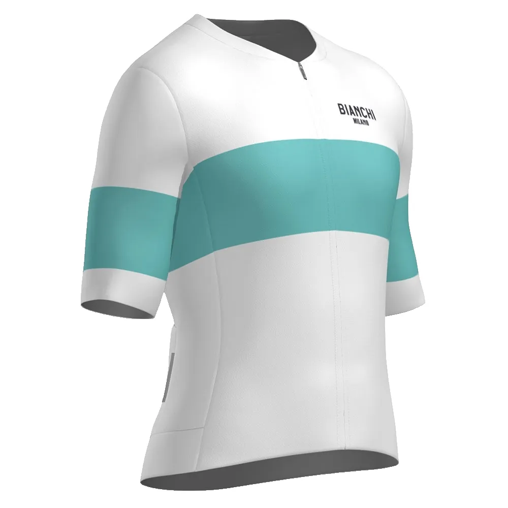 Santini Bianchi Milano Race 2025 Kort Ermet Trøye