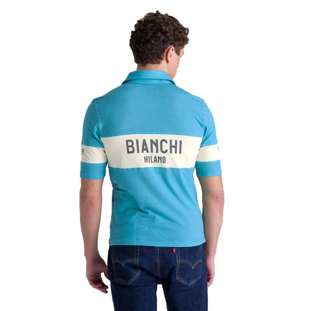 Santini Bianchi Milano Retro 2025 Kortermet Poloskjorte Santini Bianchi Milano Retro 2025 Kortermet Poloskjorte