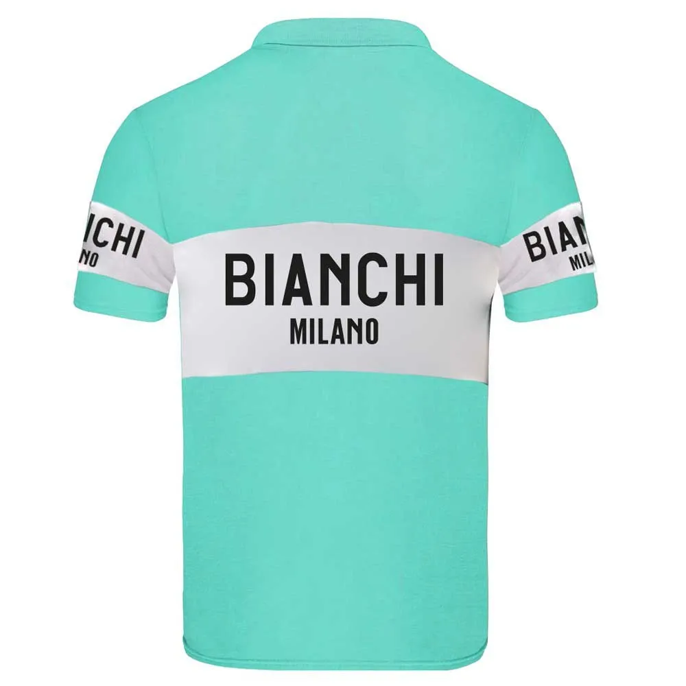 Santini Bianchi Milano Retro 2025 Kortermet Poloskjorte Santini Bianchi Milano Retro 2025 Kortermet Poloskjorte