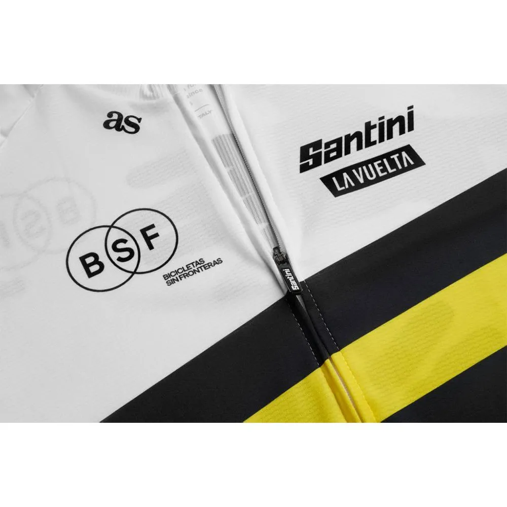 Santini Bicicletas Sin Fronteras Lavuelta Kort Ermet Trøye, Multicolor, L