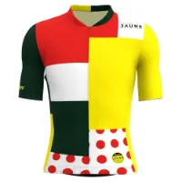 Santini Combo Tour De France Official General Leader Kort Ermet Trøye Santini Combo Tour De France Official General Leader Kort Ermet Trøye
