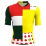 Santini Combo Tour De France Official General Leader Kort Ermet Trøye