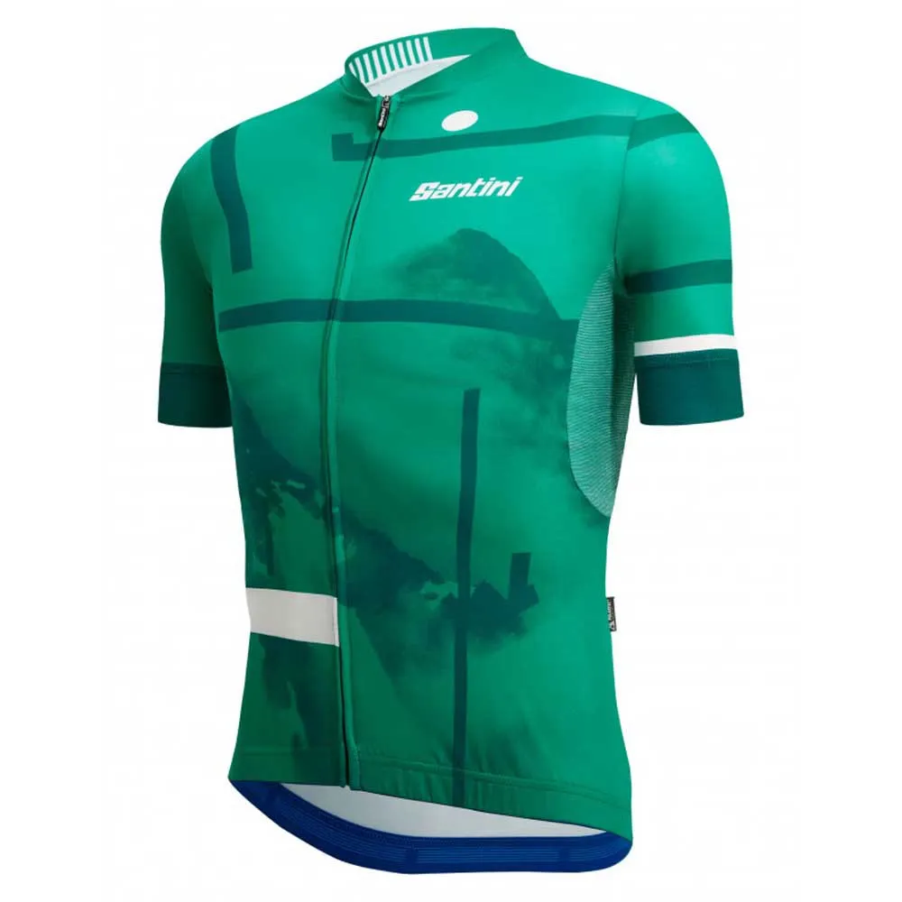 Santini Delta Berg Kort Ermet Trøye, Green, S