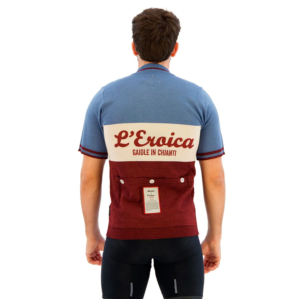 Santini Eroica 28° Gaiole Kort Ermet Trøye