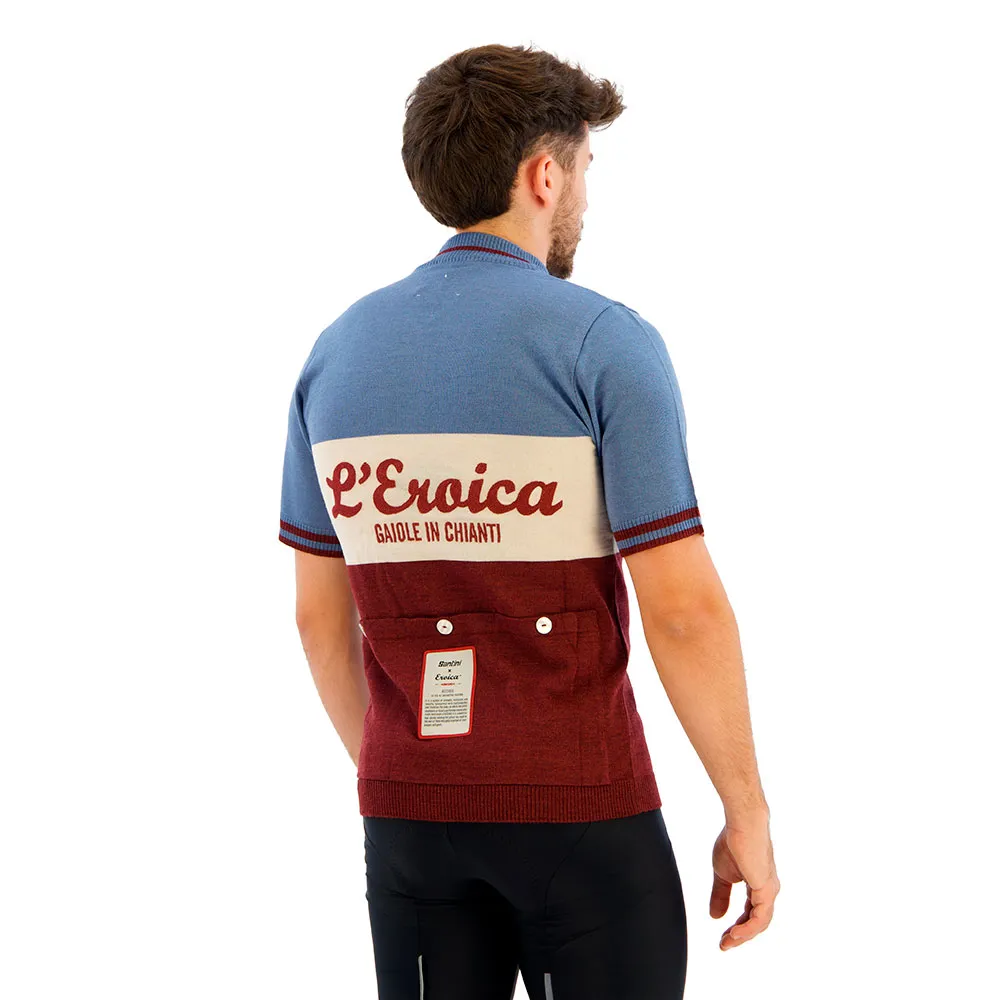 Santini Eroica 28° Gaiole Kort Ermet Trøye