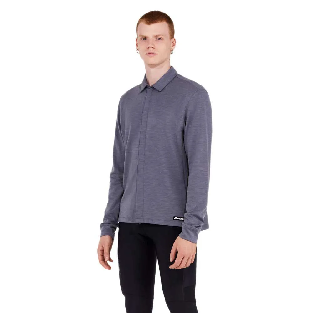 Santini Explorer Wool Skjorte Med Lange Ermer