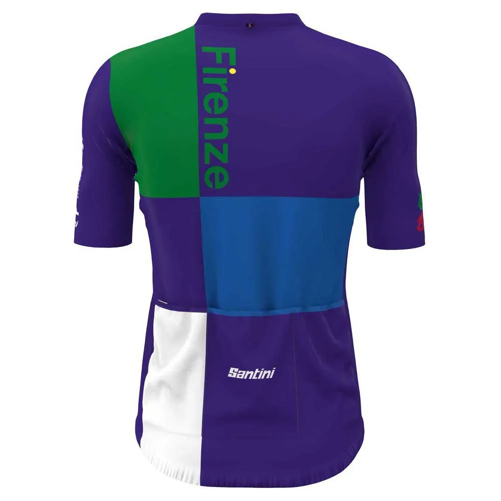 Santini Firenze Tour De France Official Kort Ermet Trøye