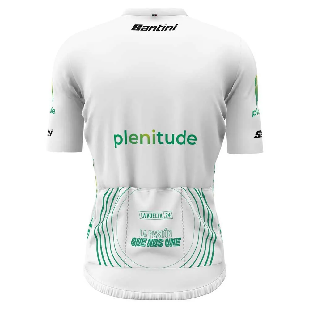 Santini La Vuelta Best Young Rider Kort Ermet Trøye Refurbished, White