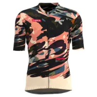 Santini La Vuelta Cuitu Negru Kort Ermet Trøye Santini La Vuelta Cuitu Negru Kort Ermet Trøye
