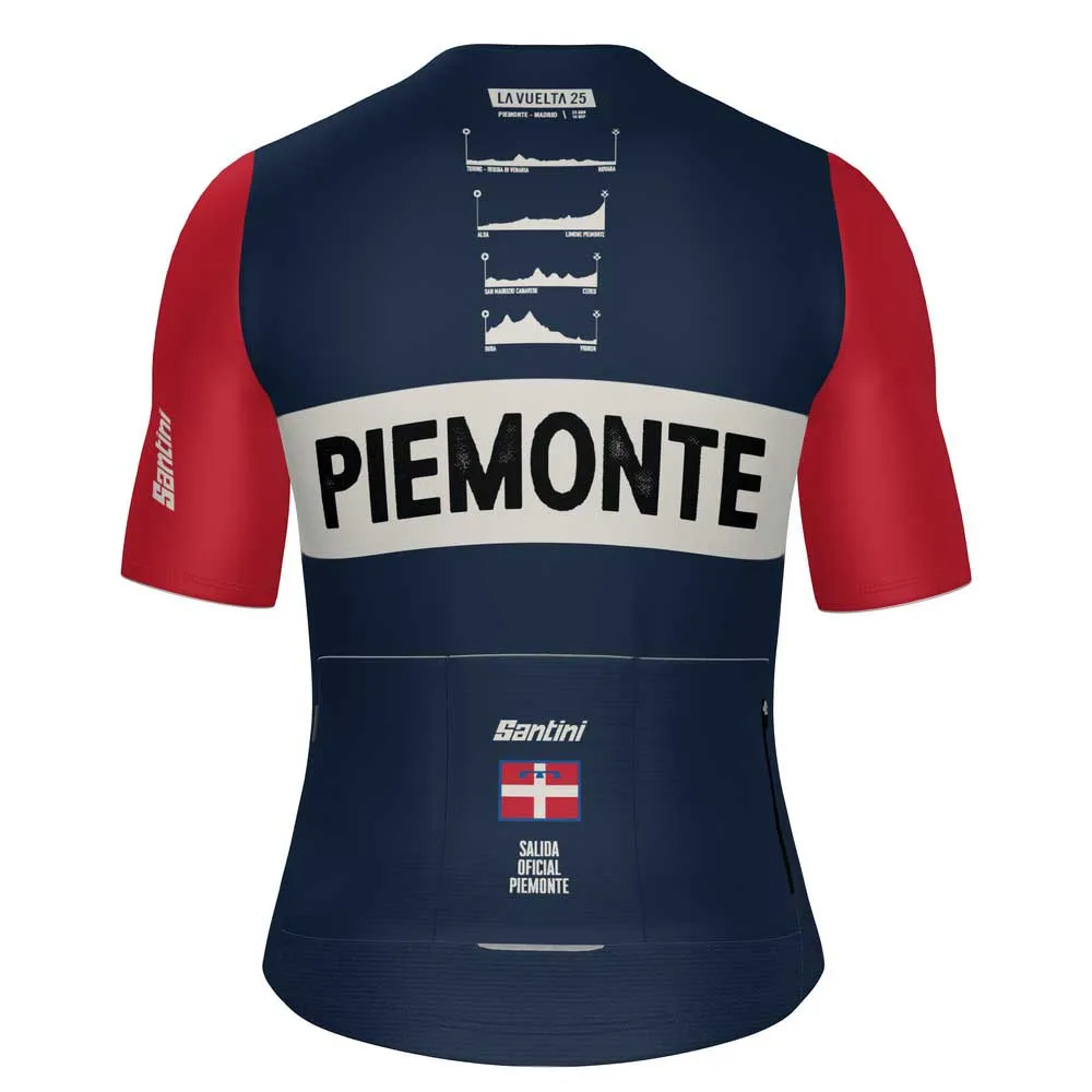 Santini La Vuelta Grand Salida Piemonte Kort Ermet Trøye
