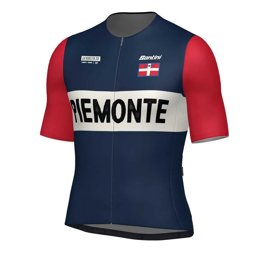 Santini La Vuelta Grand Salida Piemonte Kort Ermet Trøye