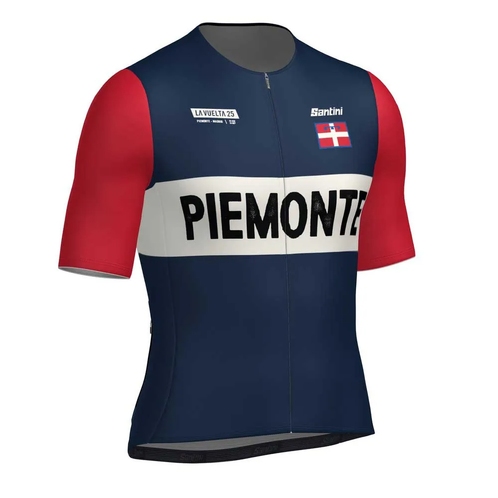 Santini La Vuelta Grand Salida Piemonte Kort Ermet Trøye