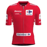 Santini La Vuelta Leader General Classification Kort Ermet Trøye Santini La Vuelta Leader General Classification Kort Ermet Trøye