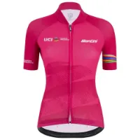Santini Leader Uci World Tour Kort Ermet Trøye Santini Leader Uci World Tour Kort Ermet Trøye