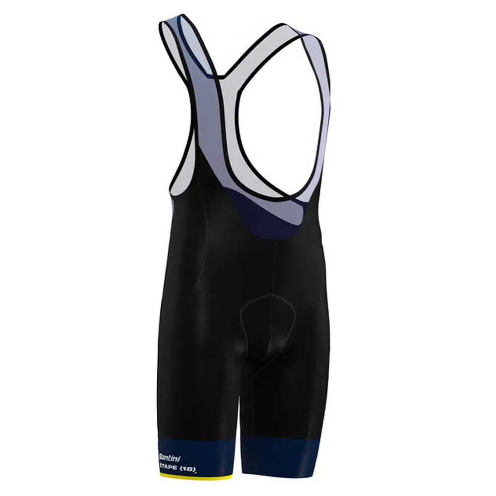 Santini Lourdes Tour De Fance Official Sykkelshorts, Blue nautica