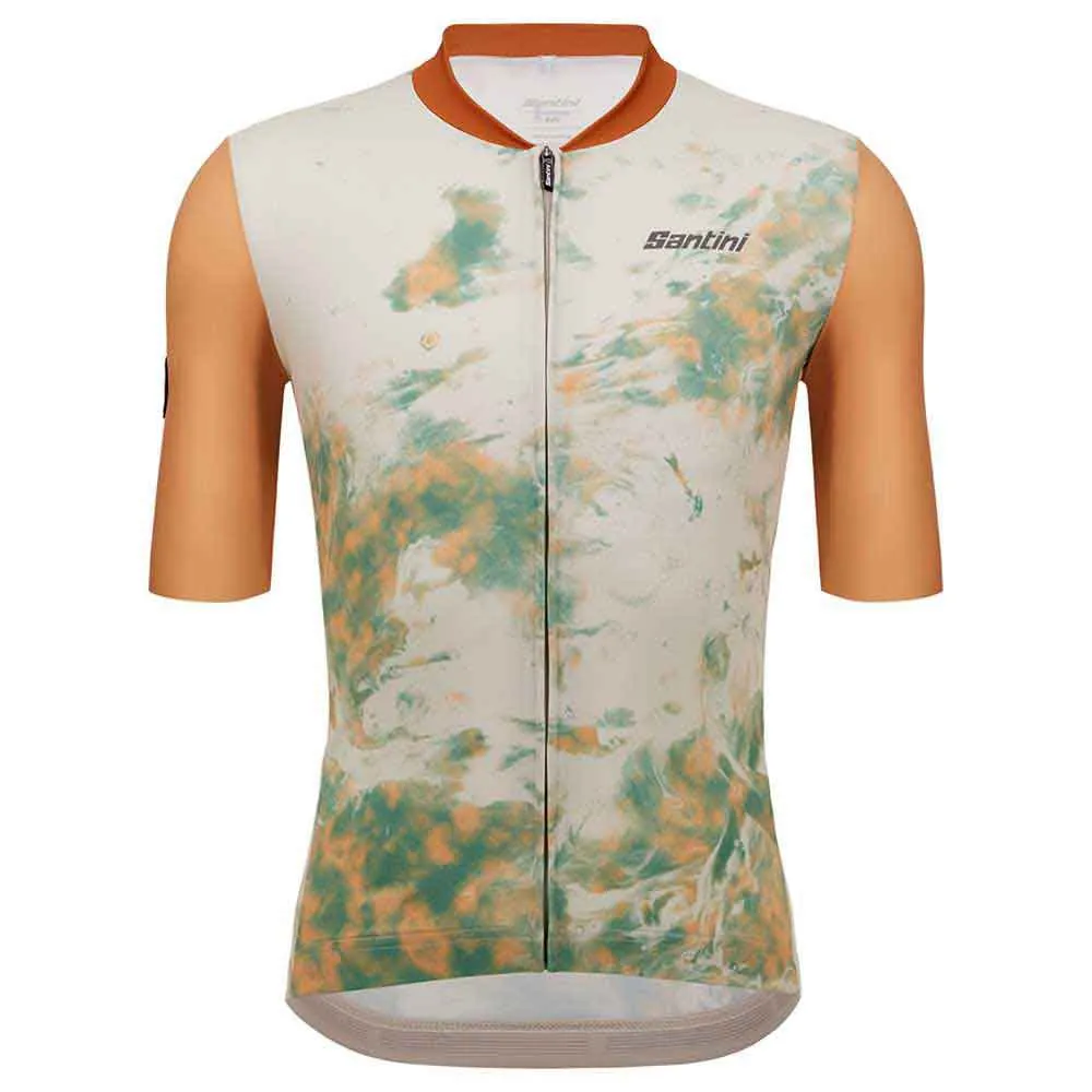 Santini Marble Sllim Fit Kort Ermet Trøye