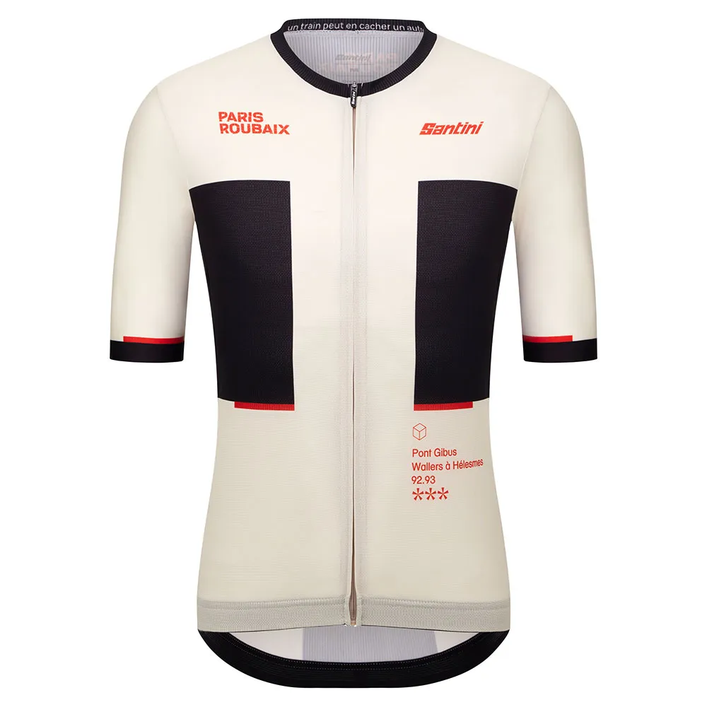 Santini Paris-roubaix 2025 Kort Ermet Trøye Santini Paris-roubaix 2025 Kort Ermet Trøye