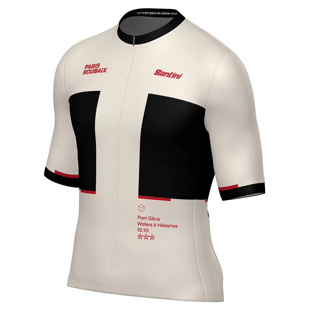 Santini Paris-roubaix 2025 Kort Ermet Trøye Santini Paris-roubaix 2025 Kort Ermet Trøye