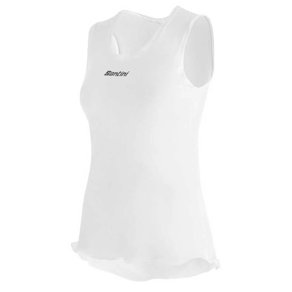 Santini Piuma Active Ermeløs Baselag, White