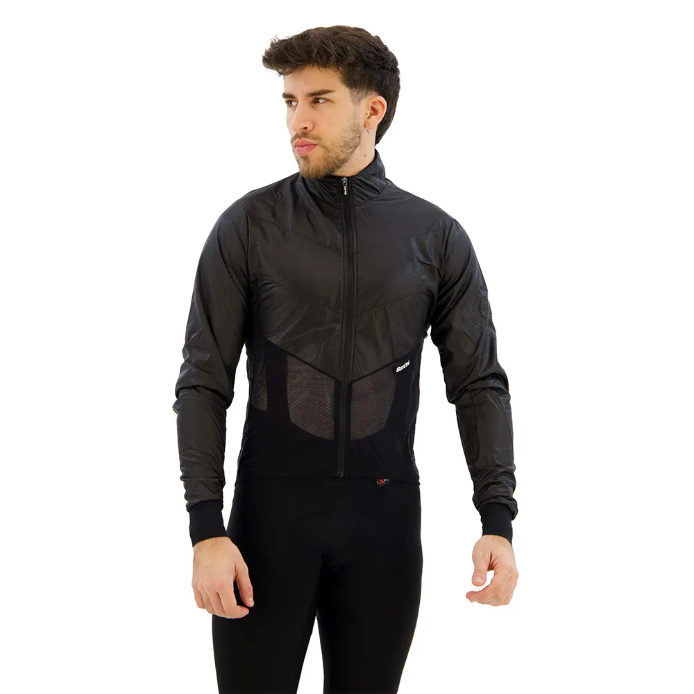 Santini Redux Lite Wind Jakke, Black Santini Redux Lite Wind Jakke, Black