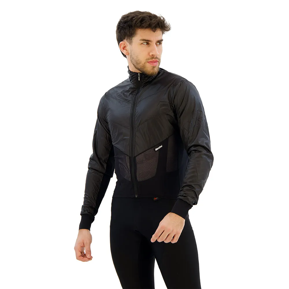 Santini Redux Lite Wind Jakke, Black Santini Redux Lite Wind Jakke, Black