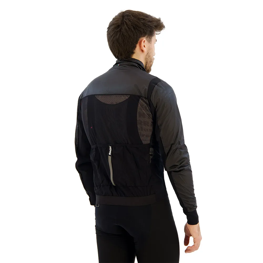 Santini Redux Lite Wind Jakke, Black Santini Redux Lite Wind Jakke, Black